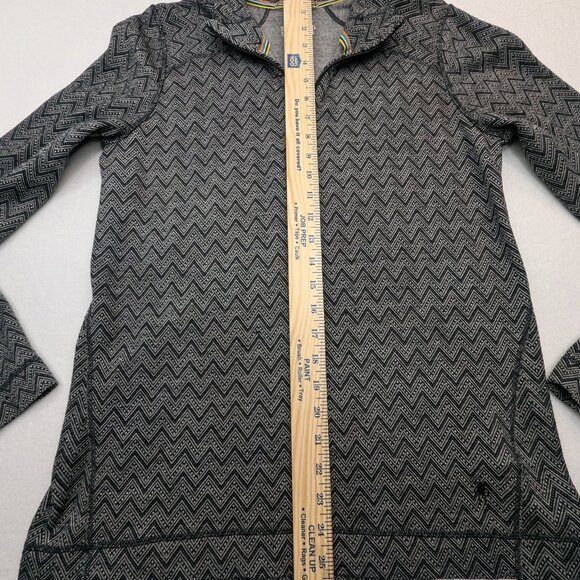 Smartwool Merino 1/4 Zip Sweater SW0NP222 ZIG ZAG Print L 🔥 - Picture 4 of 8